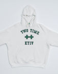 Cross-print pullover hoodie